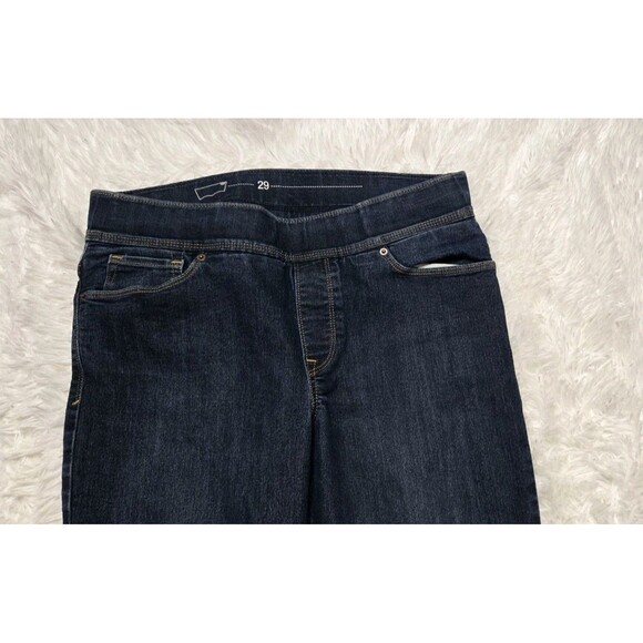 Levi's Pull On Skinny Dark Wash Stretch Cotton Mid-Rise Jeans Size 29 30x29 - Picture 4 of 10